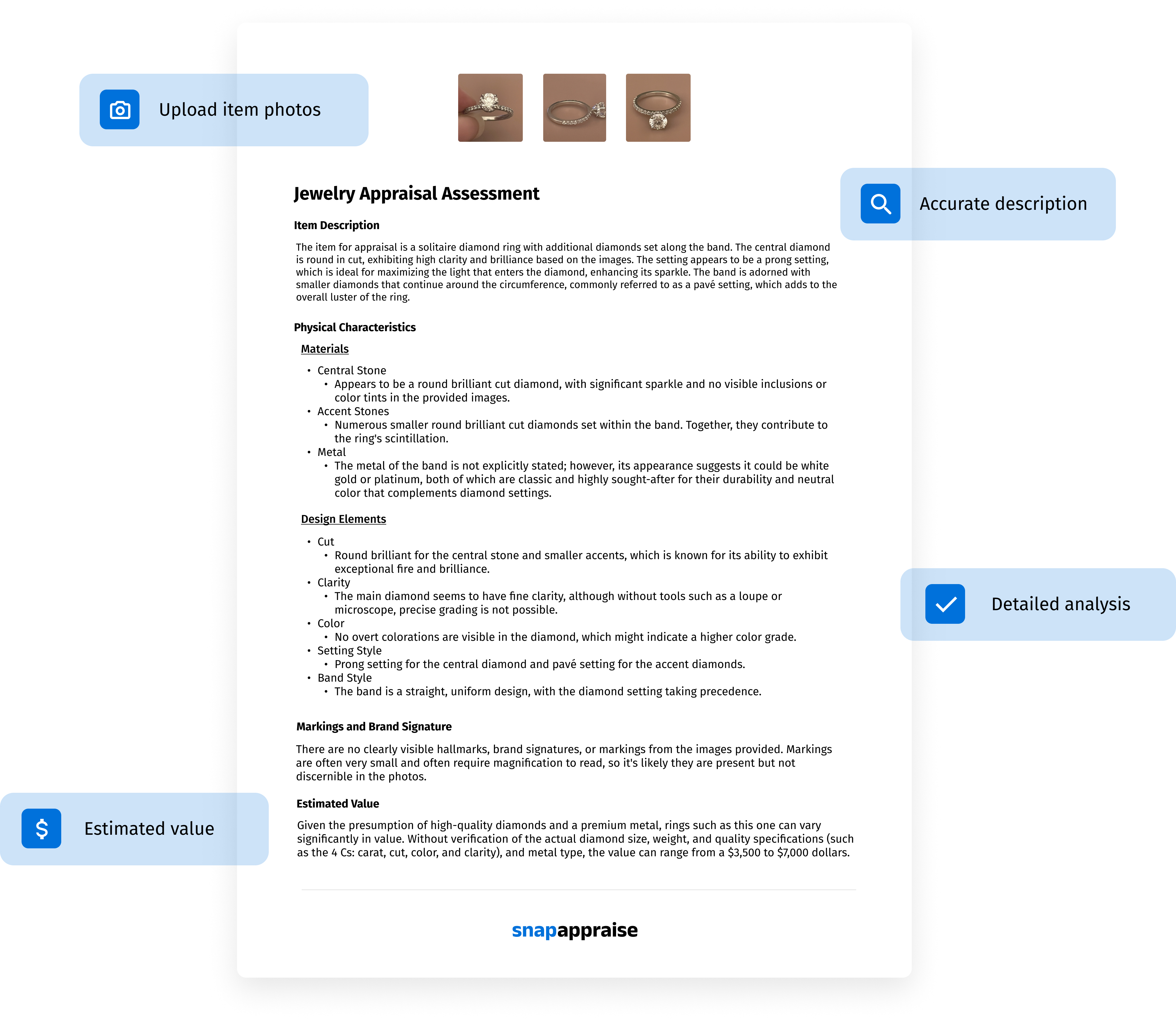 Online Jewelry Appraisal | Free &amp; Instant Valuation | SnapAppraise